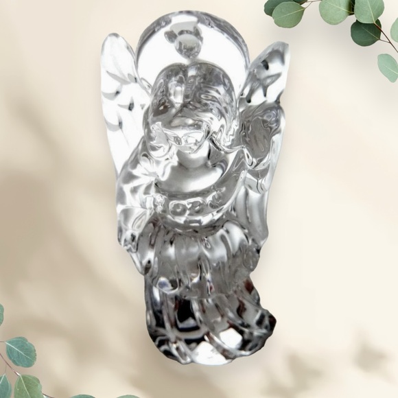 Vtg Waterford Crystal MILLENNIUM ANGEL (1997) Angel of Hope Ornament ~ Ireland - Picture 3 of 12